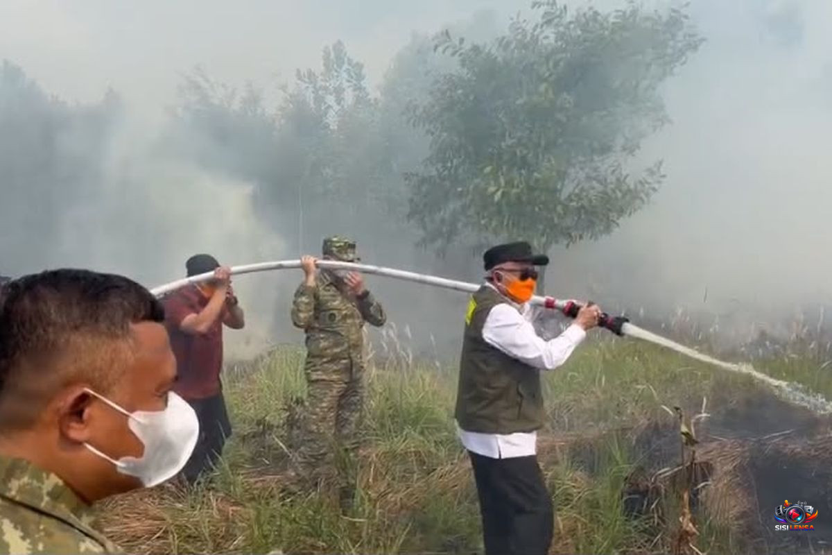 KSAL Tinjau Karhutla Guntung Damar Banjarbaru: Tak Separah di Media Sosial