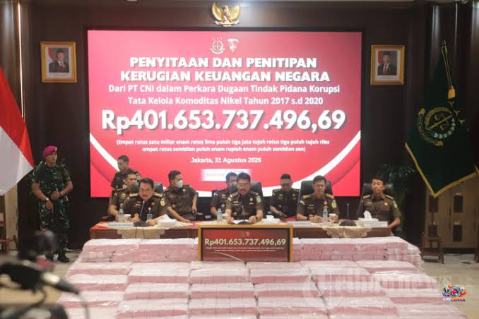 Kejagung Sita Rp401,65 Miliar dari PT CNI Terkait Dugaan Korupsi Tata Kelola Nikel di Sultra