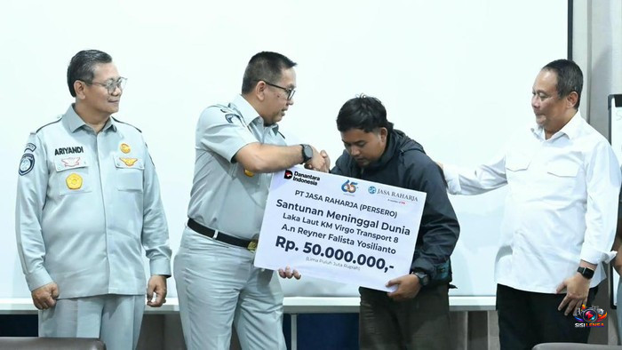 Jasa Raharja Serahkan Santunan Korban KM Virgo Transport 8 Kurang dari 24 Jam