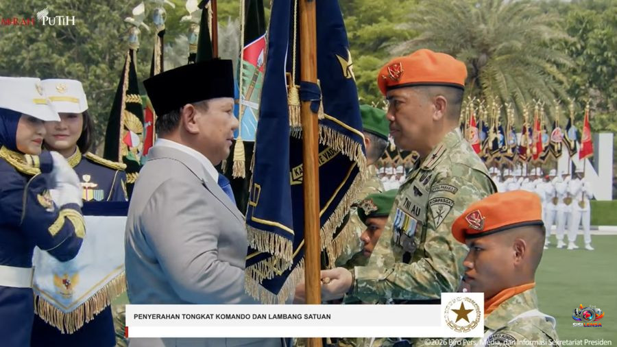 Presiden Prabowo Resmikan 204 Satuan Baru TNI di HUT ke-81