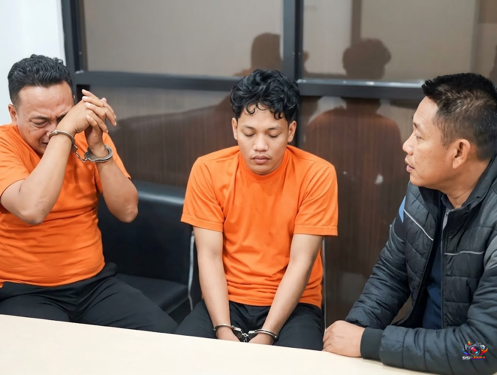 Dua Terduga Pelaku Curanmor Ditangkap di Mojokerto, Menangis Saat Teringat Keluarga